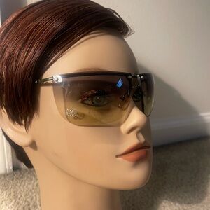 Gucci sunglasses with rhinestone Double GG